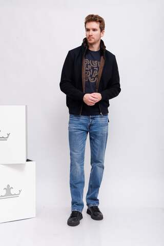 Bugatti Кардиган из хлопка с кашемиром на молнии