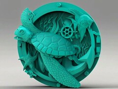 Силиконовый молд Медальон Черепаха