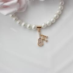 Трубочка с петелькой, спейсер, 5*3 мм, позолота, П605