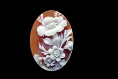 Силиконовый молд камея Цветы № 37