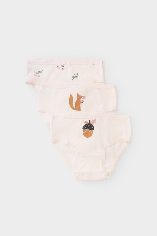 набор трусы/ уп  для девочки  К 1909-3уп/сливки,ягодная полянка Ал