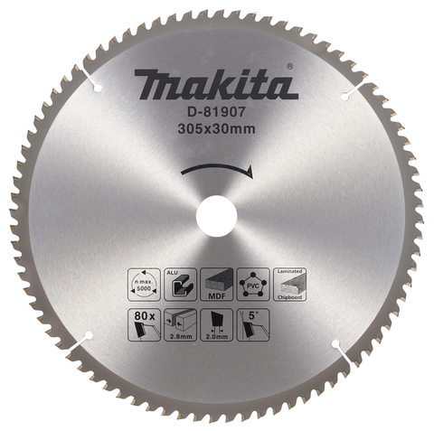 Пильный диск универсальный 305x30x2,8/2x80T Makita D-81907