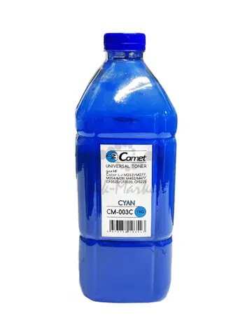 Тонер COMET тип CM-003C для HP Color Универсал 1кг, голубой, ATM