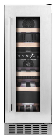 Винный шкаф Temptech Oslo OX30DX нерж. сталь