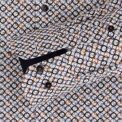 Сорочка мужская Venti Modern Fit 134121400-100 с геометрическим рисунком