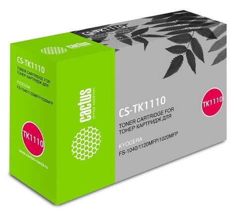 Картридж лазерный Cactus CS-TK1110 TK-1110 черный (2500стр.) для Kyocera FS 1020MFP, 1040, 1120MFP