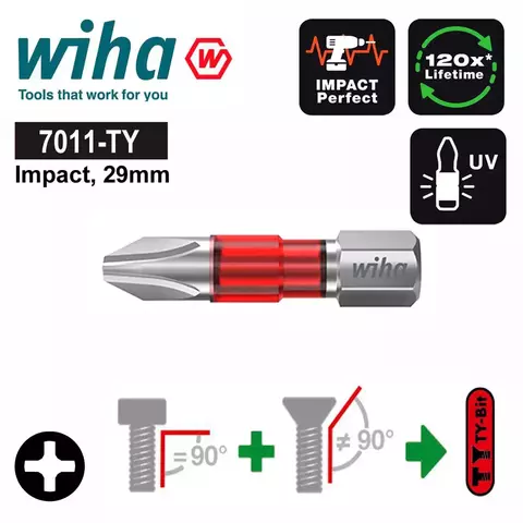 Бита PH3 х29мм Impact(ударная) TY-Bit(Universal) Wiha 7011TY 42101