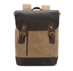 Рюкзак из кожи и хлопка BUG 388