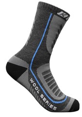 Носки лыжные KV+ Socks Nordic Step Wool grey/blue, 25U21.92