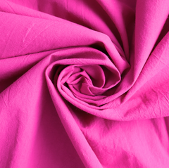 Батист стоунвош однотонный, 90 гр/м2, 148 см, ярко-розовый