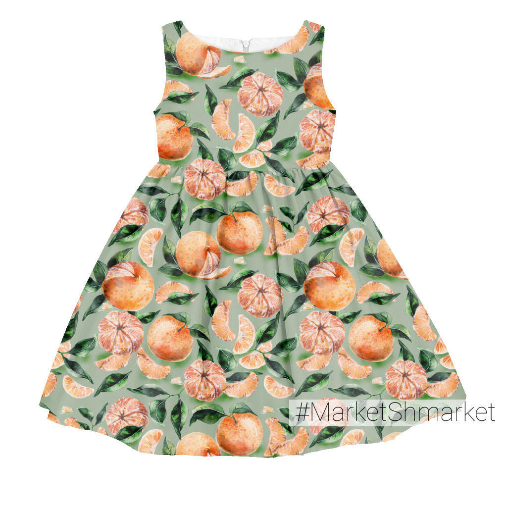 Ткани Сочные мандаринки - закажи на #MarketShmarket.com любая ткань с ...