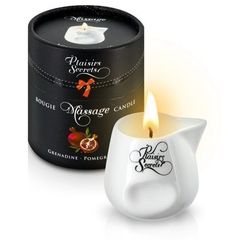 Массажная свеча с ароматом граната Bougie de Massage Gourmande Grenadine - 80 мл. - 