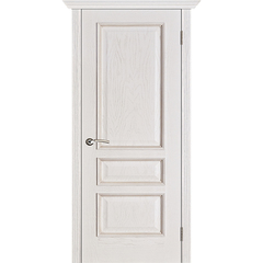 Купить Межкомнатная дверь шпонированная Porte Vista Вена белая патина тон 17 глухая