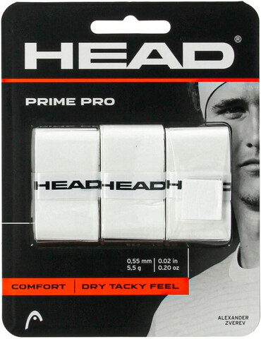 Намотки теннисные Head Prime Pro white 3P