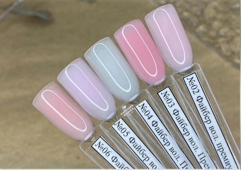 Almazgel База для сложных ногтей с Файбер волокном №6, 15 мл