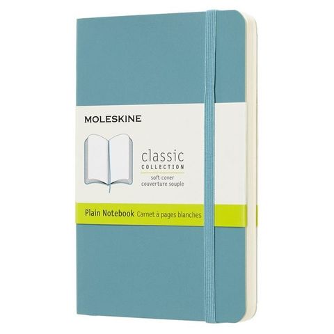 Блокнот Moleskine CLASSIC SOFT QP613B35 Pocket 90x140мм 192стр. нелинованный мягкая обложка голубой