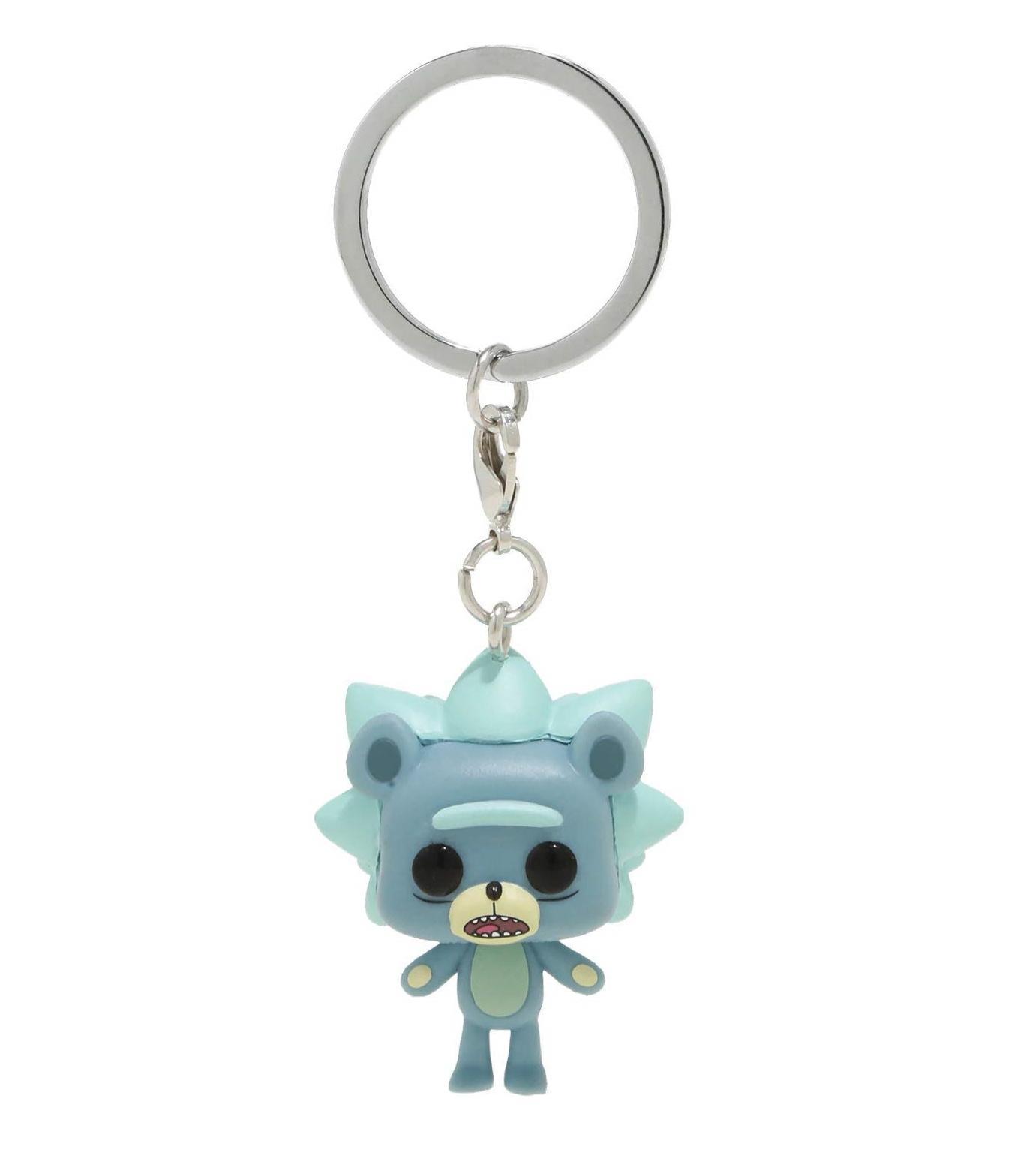 Rick Et Morty Funko Pocket Pop! Keychain: Rick & Morty: Pickle Rick Morty - Rick And Morty - Mini-Figurine En Vinyle à Collectionner Porte-clés Fantaisie - Cadeau De Noël - Idée De