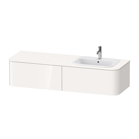 Duravit Happy D.2 Plus Тумба подвесная  354x1600x550мм 2 ящика, DX, цвет: белый глянцевый HP4954R2222