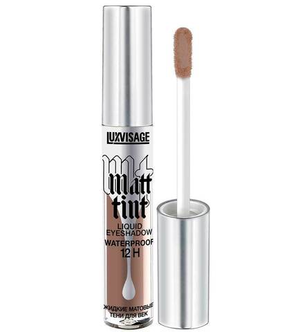 LuxVisage Тени жидкие матовые Matt tint waterproof 12H, тон 109 soft brown