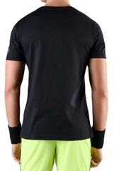 Футболка теннисная Hydrogen Court Cotton T-Shirt - black paint
