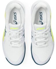 Детские теннисные кроссовки Asics Gel-Resolution 9 GS Clay - white/restful teal