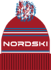 Шапка теплая Nordski Stripe Red RUS