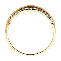 1011958 - Кольцо из золота с дорожками бриллиантов