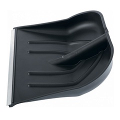 69-0-444 Лопата снегоуборочная, пластиковая,с алюминиевой планкой, без черенка, 410х420мм, цветная (РемоКолор)