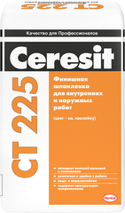 Шпаклевка Церезит CT 225 фасадная финишная 25 кг