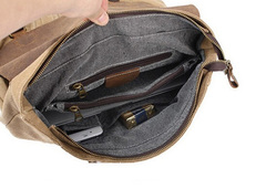 Рюкзак из кожи и хлопка BUG 388