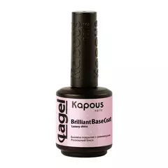 3122 Базовое покрытие с шиммером Роскошный блеск «Brilliant Base Coat Luxury Shine», 15 мл Kapous Nails