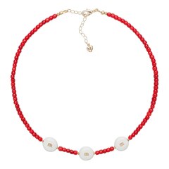 Чокер из Красного коралла и конфеты M&M, gold