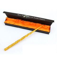 Harry Potter Hermione magic wand-Brown-material is resin with box Gryffindor