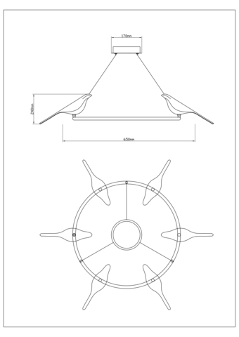 Люстра Divinare Summer 1188/06 LM-42