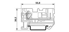 ST 4/ 1P BU-Проходные клеммы