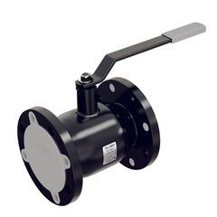 Кран стальной шаровой цельносварной ALSO КШ.Ф.З, DN-125 PN-25, длина-255мм, стандартнопроходной, фланцевый с ручкой под задвижку