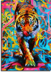 Постер "Тигр граффити"