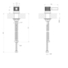 Gessi INCISO Рычаг удаленного управления, цвет: finox 58200#149