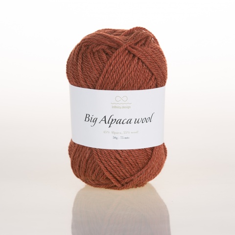 Пряжа Infinity Big Alpaca Wool 3355 ржавчина