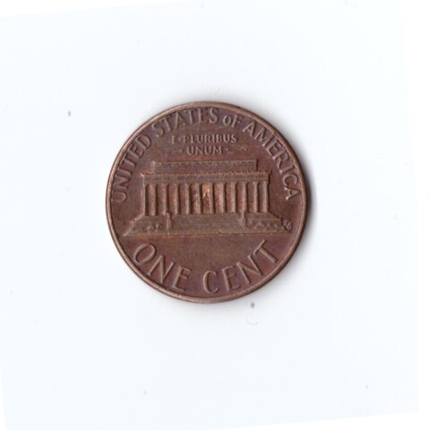 1 цент 1983 США — Филадельфия. Мемориал Линкольна. Двор D