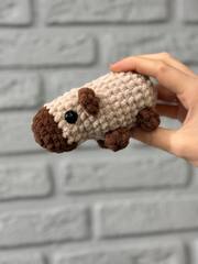 Игрушка Капибара плюшевый вязаный