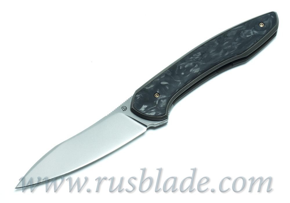 Cheburkov Russkiy M390 CF folding knife - фотография 