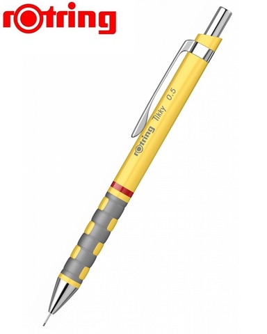 Карандаш механический Rotring Tikky 0.5 mm желтый (1904702)