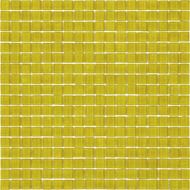 NW39 Мозаика одноцветная чип 15 стекло Alma Mono Color желтый квадрат глянцевый