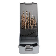 Набор сверл по металлу 1-10,5мм 24шт DIN338 HSSE-Co5 130° (пл. кейс) Ruko 215216RO