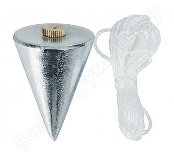 Отвес 200 гр конусный со шнуром 5 м 