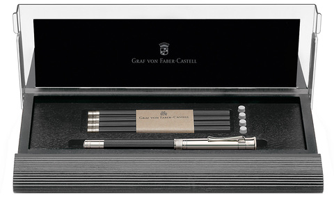 Подарочный настольный набор Graf von Faber-Castell Perfect Pencil с запасными карандашами черный