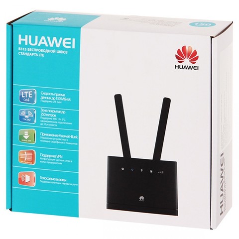 HUAWEI B315 3G/LTE Роутер WiFi (в комплекте Антеннами ) черный