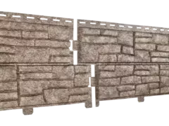 Сайдинг Ю-Пласт "Стоун-Хаус" Серия СЛАНЕЦ бурый