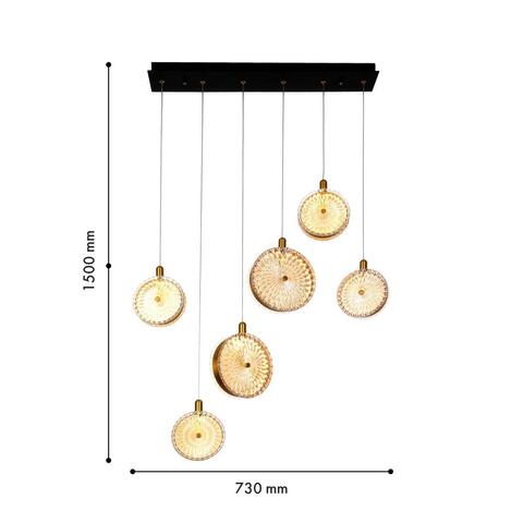 Подвесной светодиодный светильник Favourite Slik 4488-6P